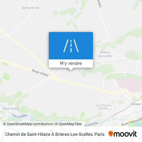 Chemin de Saint-Hilaire À Brières-Les-Scellés plan
