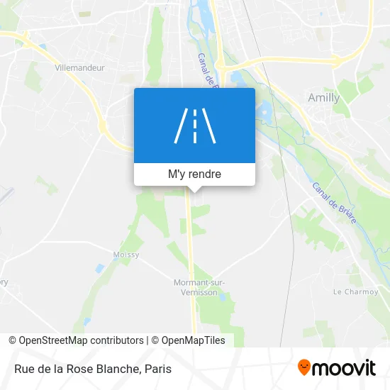 Rue de la Rose Blanche plan