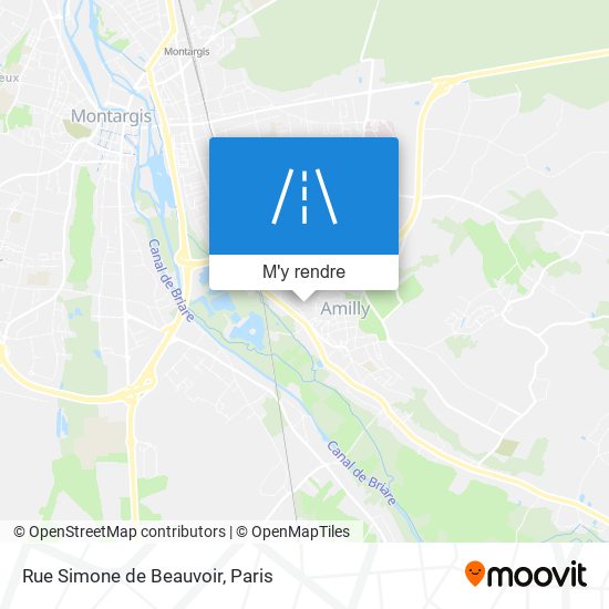Rue Simone de Beauvoir plan