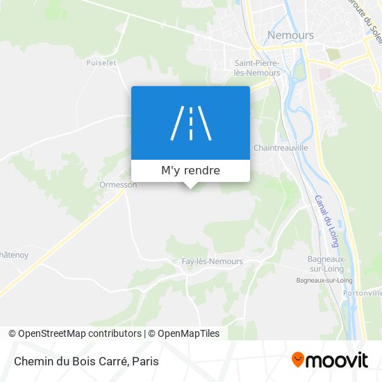 Chemin du Bois Carré plan