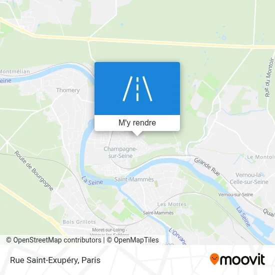 Rue Saint-Exupéry plan