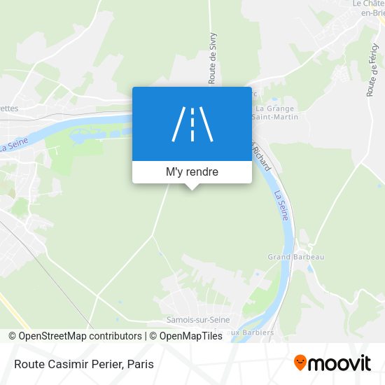 Route Casimir Perier plan