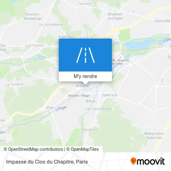 Impasse du Clos du Chapitre plan