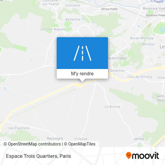 Espace Trois Quartiers plan