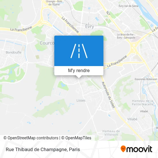Rue Thibaud de Champagne plan