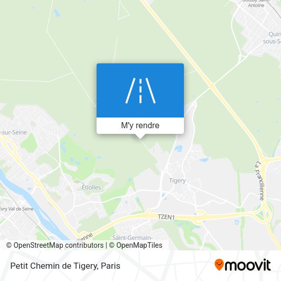 Petit Chemin de Tigery plan