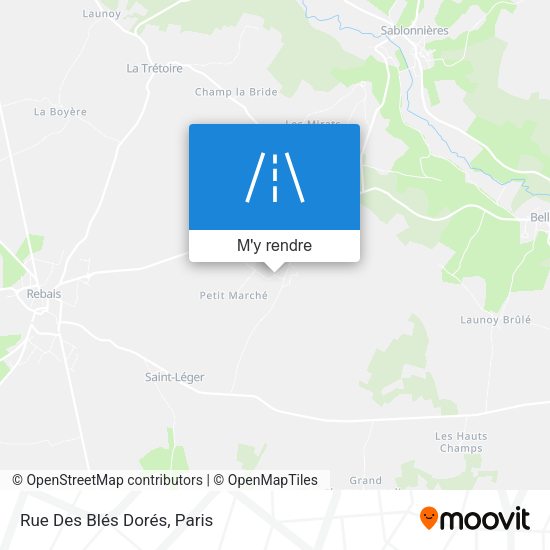Rue Des Blés Dorés plan