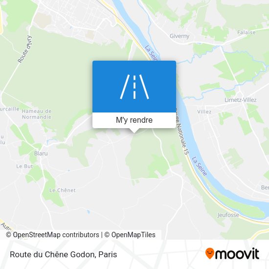 Route du Chêne Godon plan