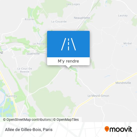 Allée de Gilles-Bois plan