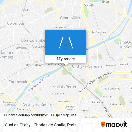 Quai de Clichy - Charles de Gaulle plan