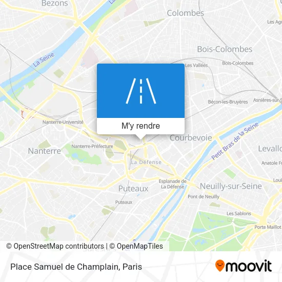 Place Samuel de Champlain plan