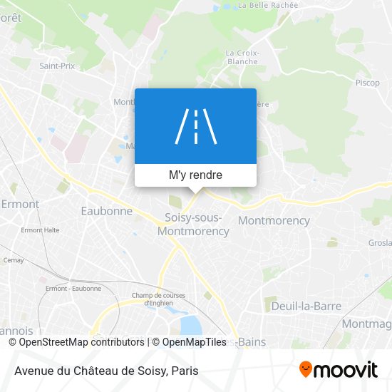 Avenue du Château de Soisy plan