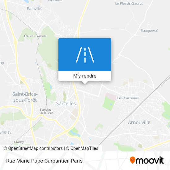 Rue Marie-Pape Carpantier plan