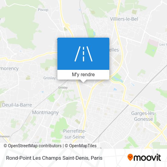 Rond-Point Les Champs Saint-Denis plan
