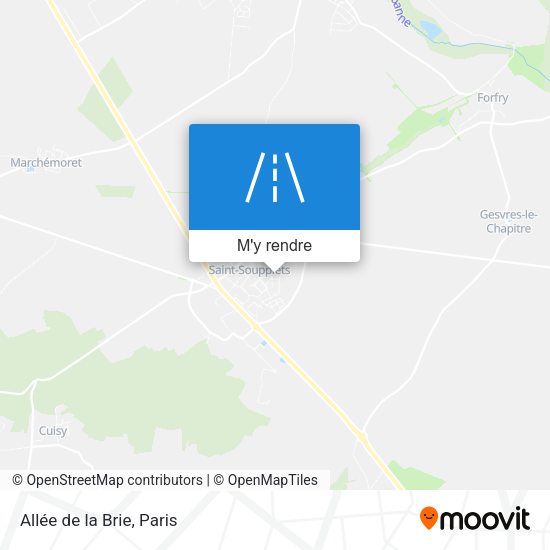 Allée de la Brie plan