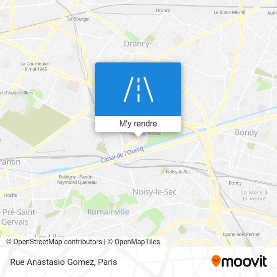 Rue Anastasio Gomez plan