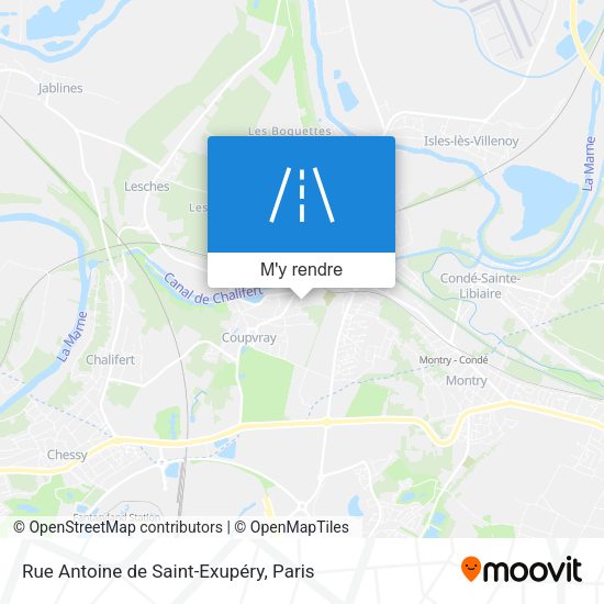 Rue Antoine de Saint-Exupéry plan