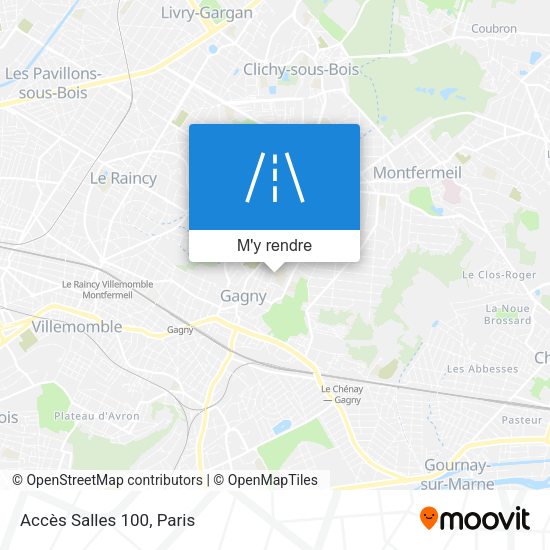 Accès Salles 100 plan