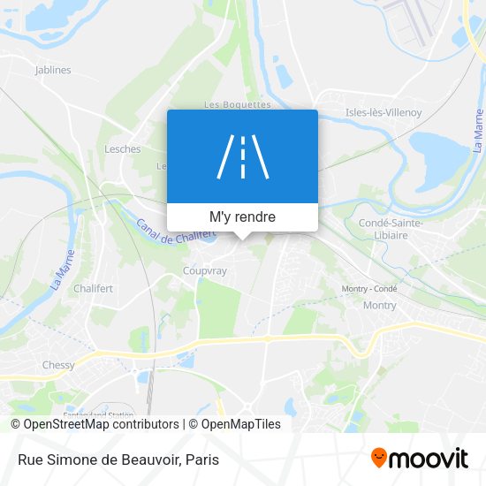 Rue Simone de Beauvoir plan