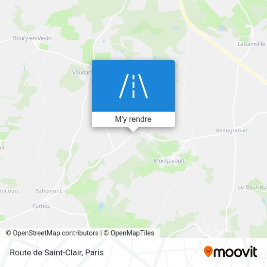 Route de Saint-Clair plan