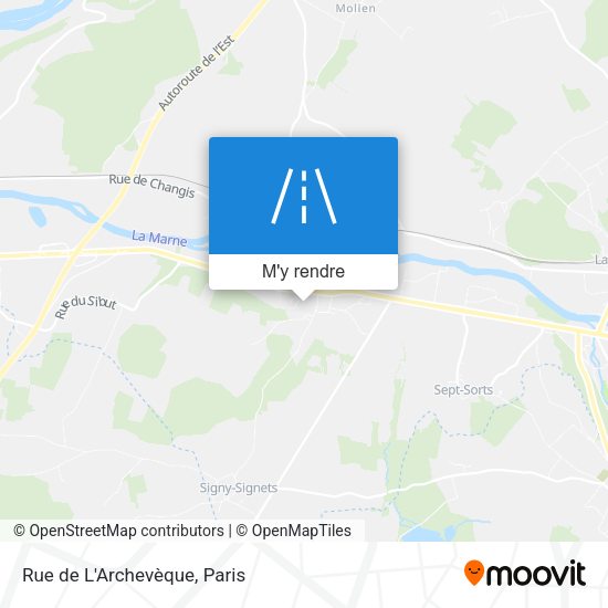 Rue de L'Archevèque plan