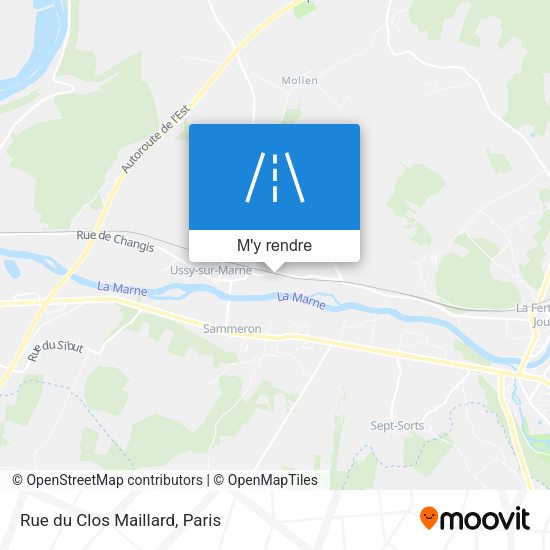 Rue du Clos Maillard plan