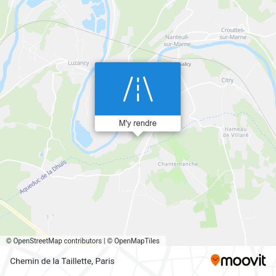 Chemin de la Taillette plan