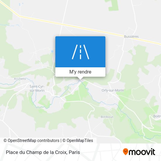 Place du Champ de la Croix plan