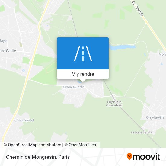 Chemin de Mongrésin plan