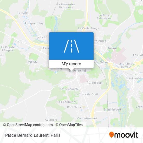Place Bernard Laurent plan