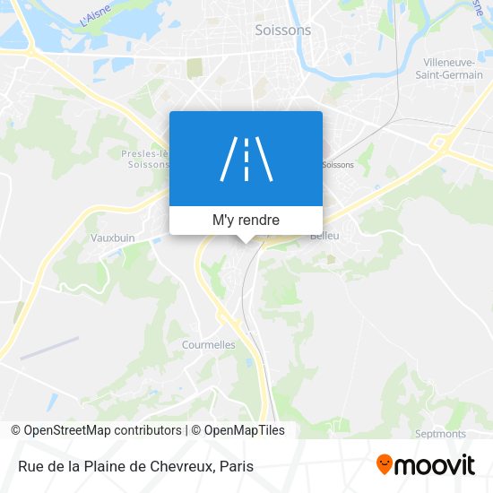 Rue de la Plaine de Chevreux plan