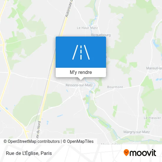 Rue de L'Église plan