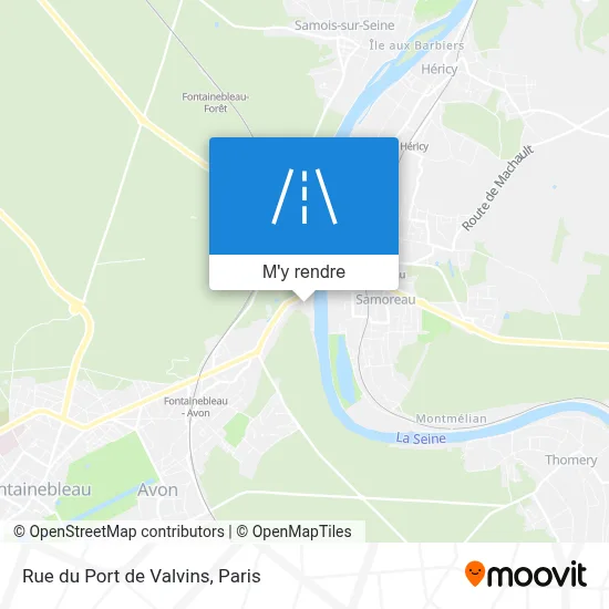 Rue du Port de Valvins plan