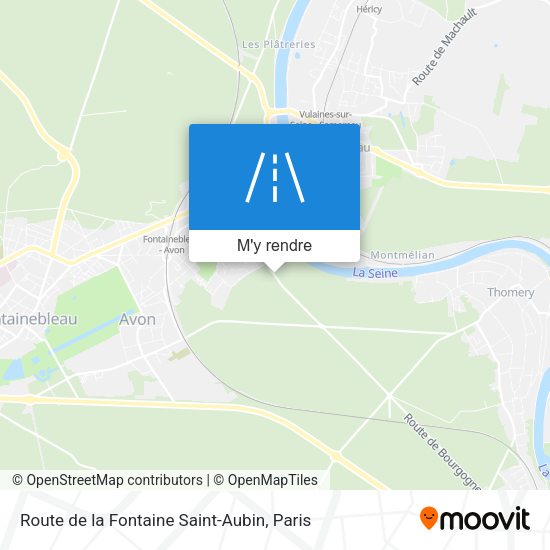 Route de la Fontaine Saint-Aubin plan