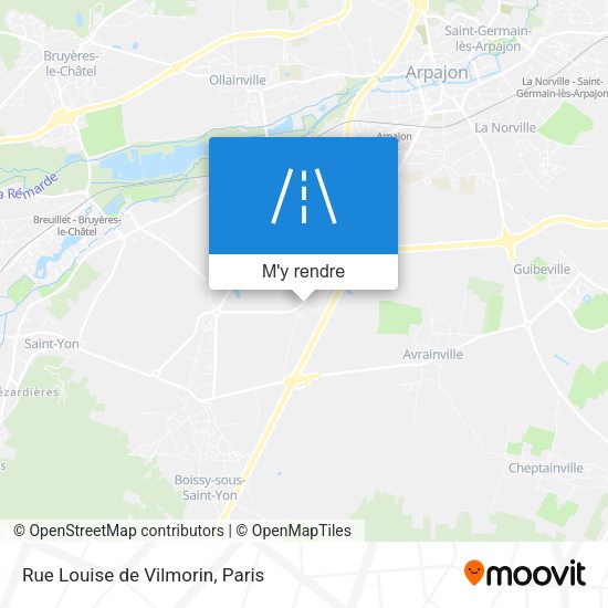 Rue Louise de Vilmorin plan