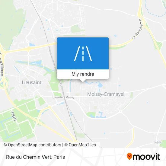 Rue du Chemin Vert plan