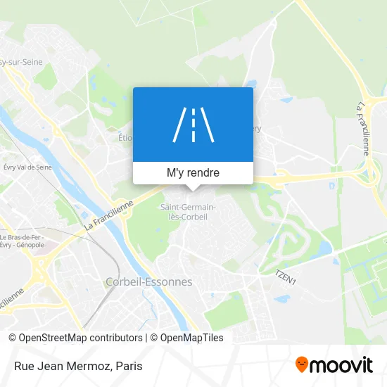 Rue Jean Mermoz plan