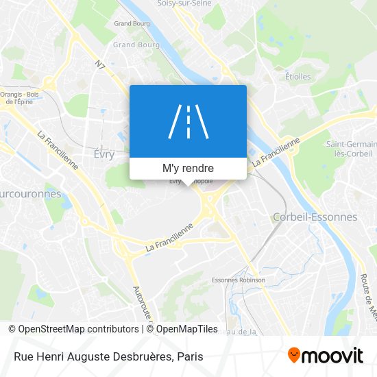 Rue Henri Auguste Desbruères plan