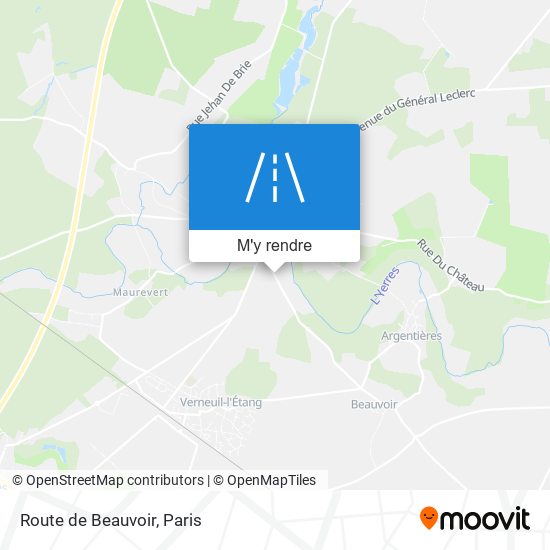 Route de Beauvoir plan