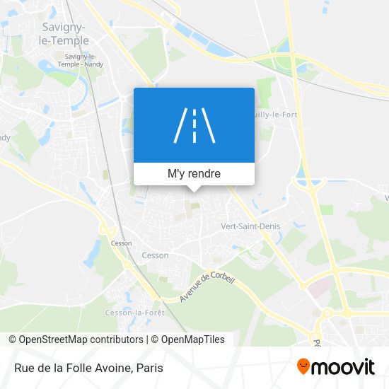 Rue de la Folle Avoine plan