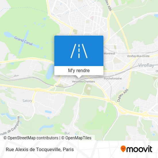 Rue Alexis de Tocqueville plan