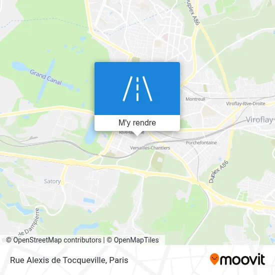 Rue Alexis de Tocqueville plan