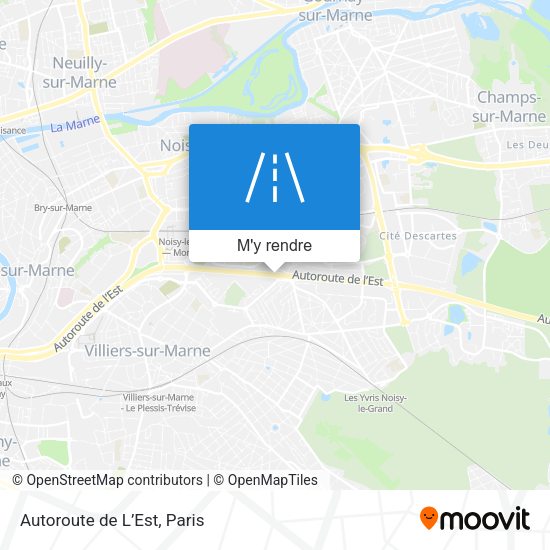 Autoroute de L’Est plan