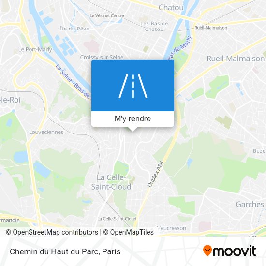Chemin du Haut du Parc plan