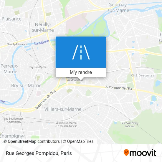 Rue Georges Pompidou plan