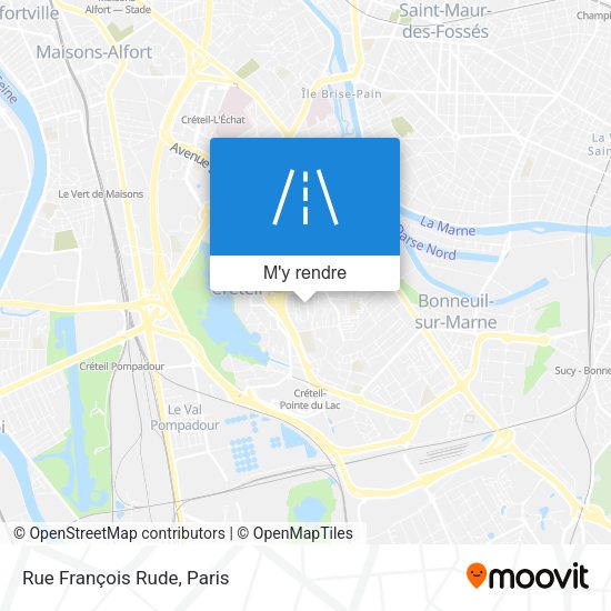 Rue François Rude plan
