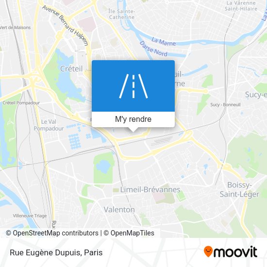 Rue Eugène Dupuis plan