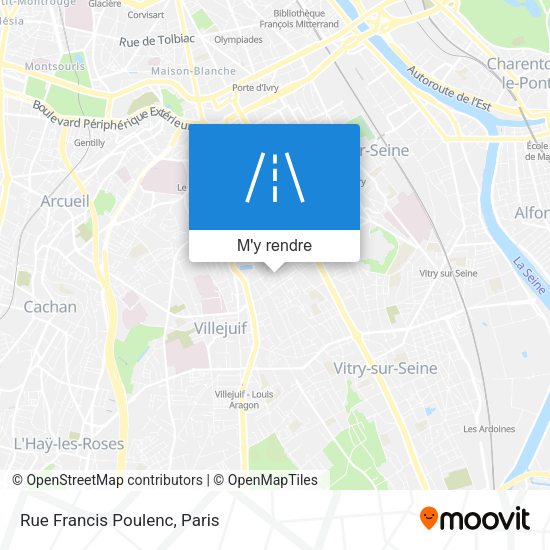 Rue Francis Poulenc plan