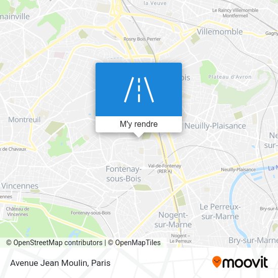 Avenue Jean Moulin plan