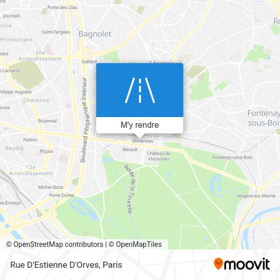 Rue D'Estienne D'Orves plan
